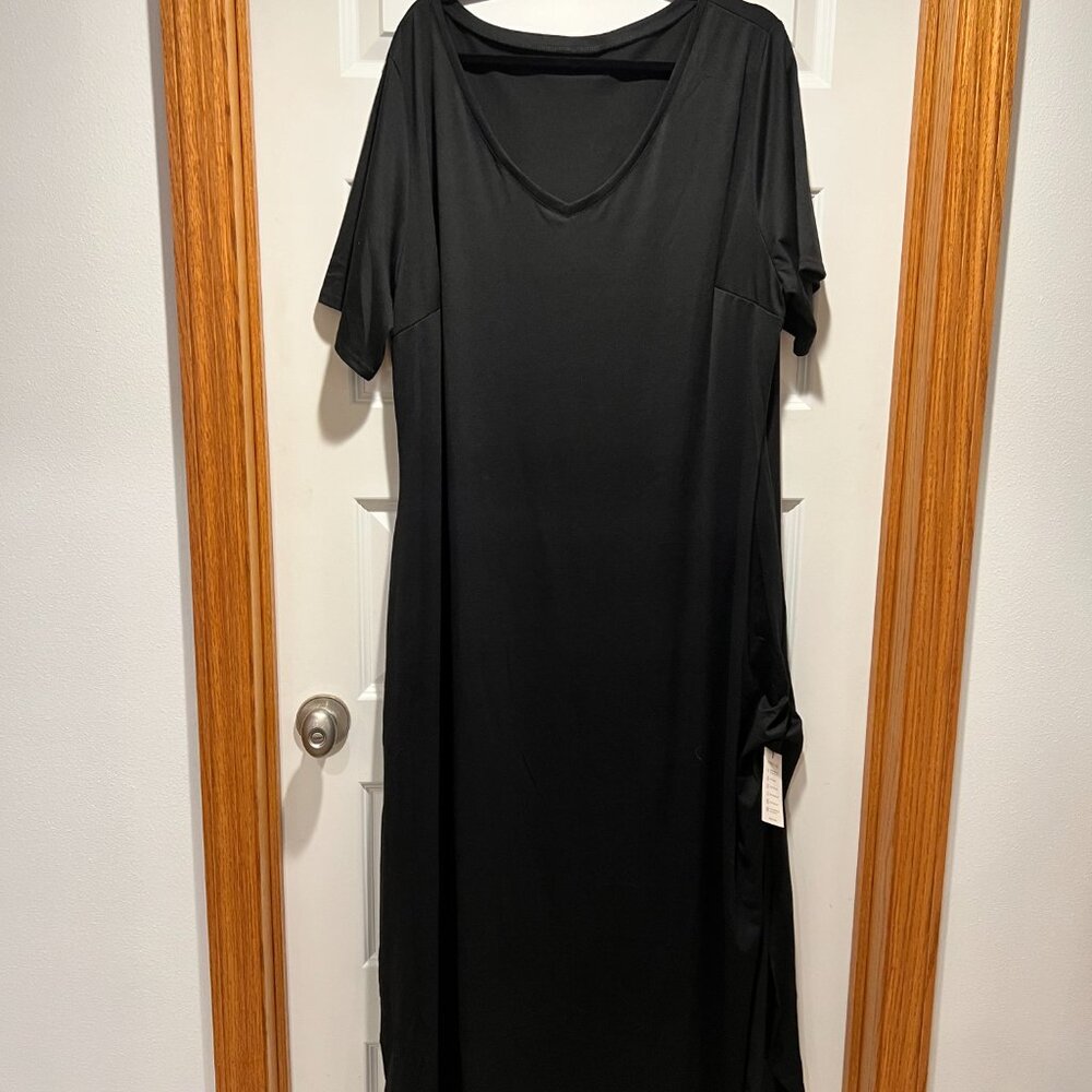 Black Knit Maxi Dress